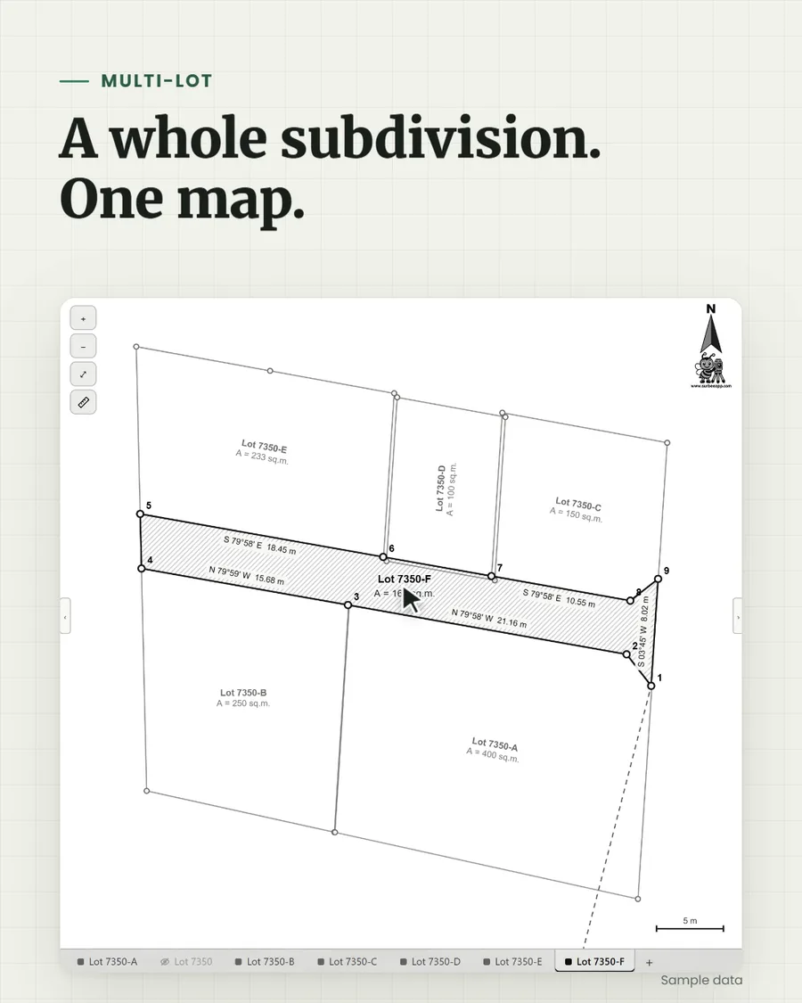 A whole subdivision. One map.